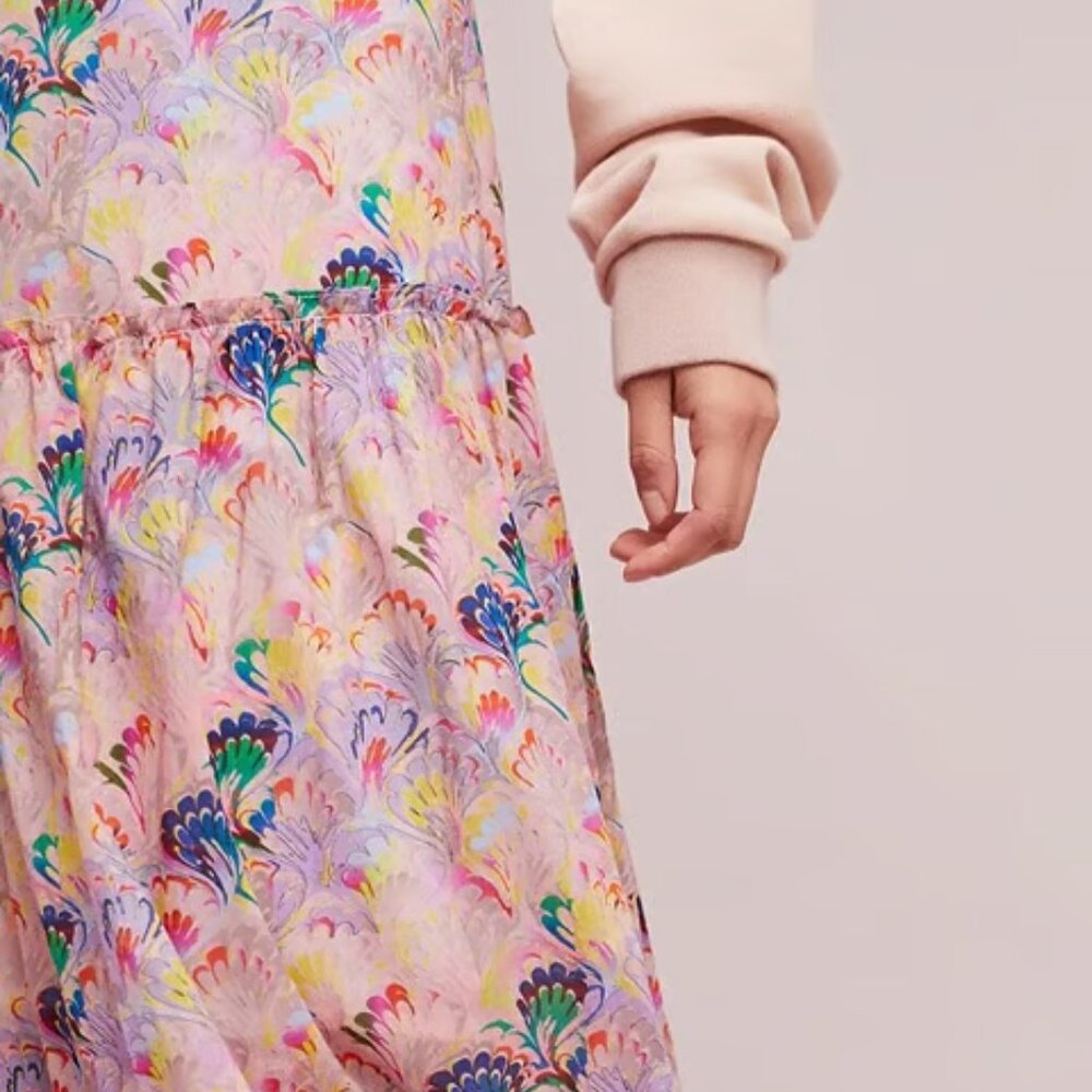 NWOT Cynthia Rowley Havana Printed Tiered Maxi Skirt - Picture 3 of 9